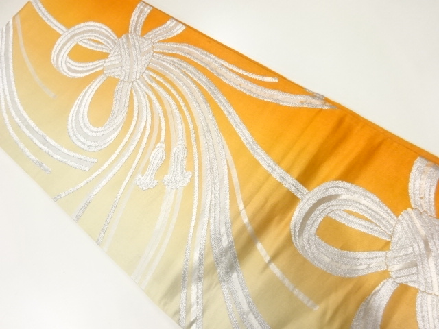 アンティーク　組紐模様織出し袋帯（材料）